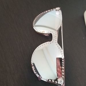 Rare Purple chrome versace sunglasses